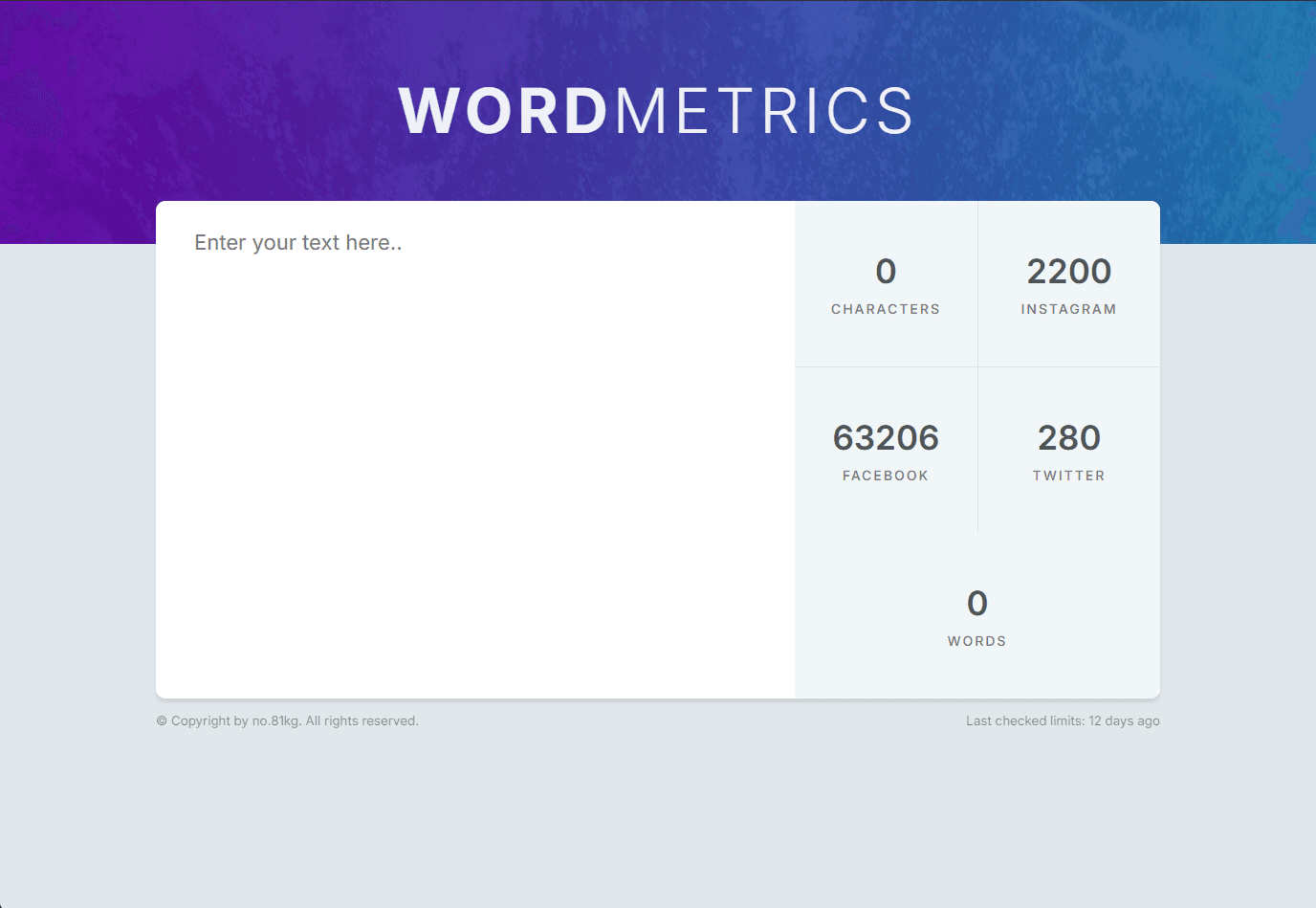 Word Metrics
